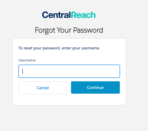 Central Reach Member Area login page-2