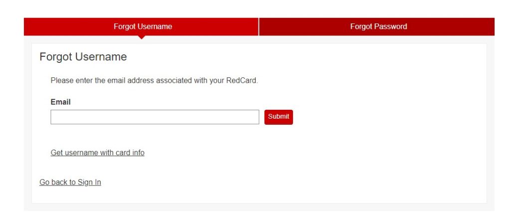 Target RedCard Login pass